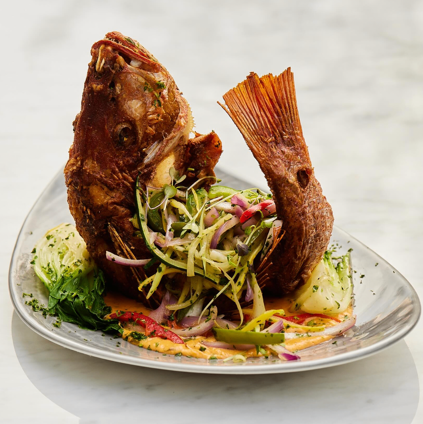 Whole Fried Snapper